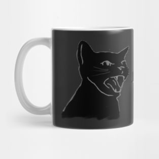 Opinion cat asks you to go away Mug